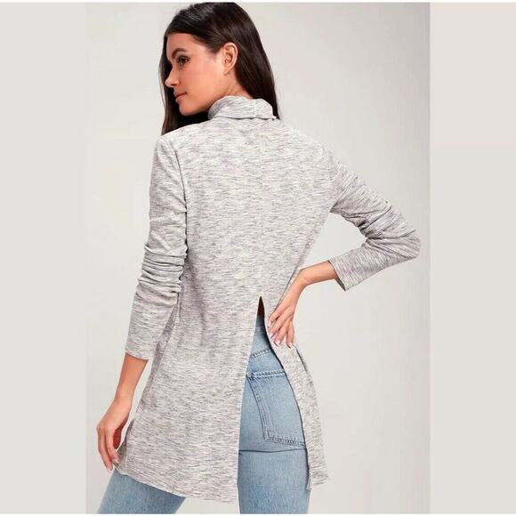 Free People/We The Free Sz XS Turtleneck Tunic‎ Top Boho Cozy Casual - Picture 2 of 14